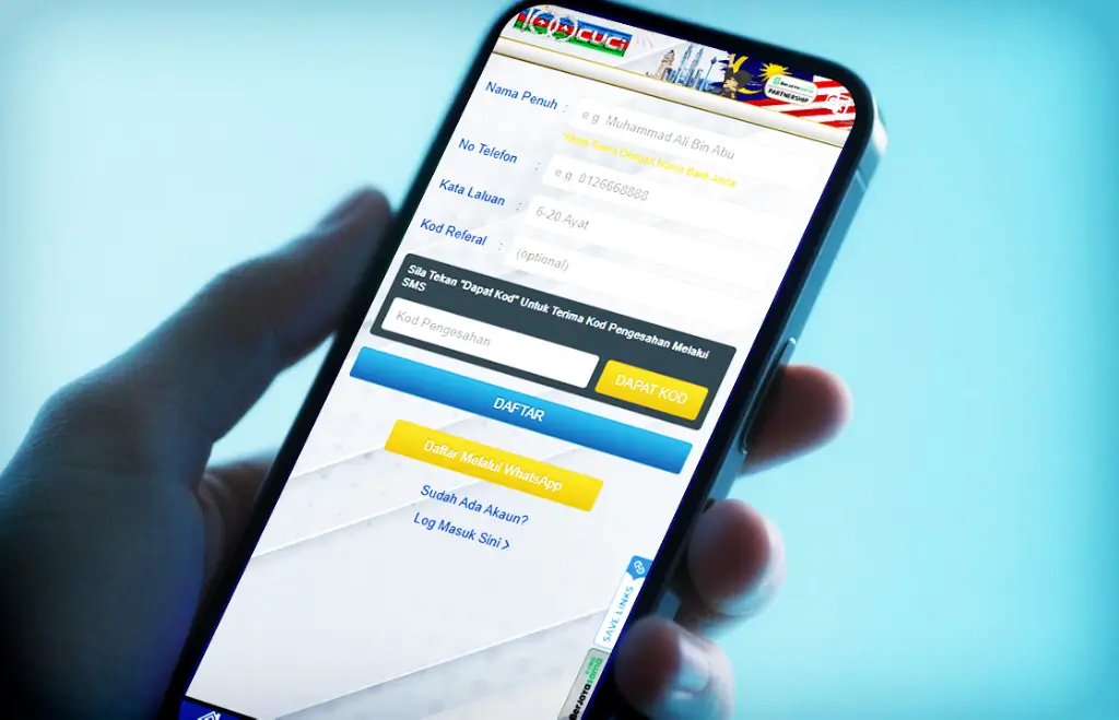 register-new-100cuci-account